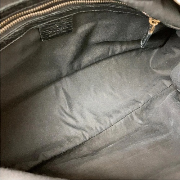 Gucci Black and Green Shoulder Bag with Red Stripe - Picture 9 of 12